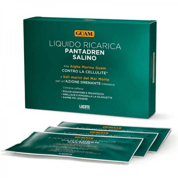 GUAM (3) Saline Solutions Refill for Panta Dren Intensive Draining